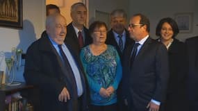 François Hollande chez Lucette Brochet, jeudi 29 octobre.