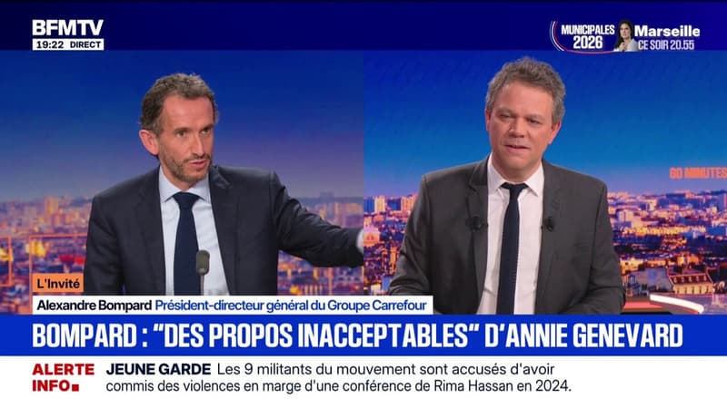 Annie Genevard accuse la grande distribution de "tirer les prix vers le bas": Alexandre Bompard (Carrefour) dénonce des "propos totalement inacceptables et irresponsables"