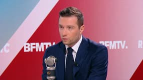 Jordan Bardella, président du Rassemblement national, invité du "Face-à-face" sur BFMTV-RMC le 7 octobre 2025