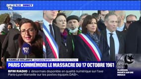 Massacre du 17 octobre 1961: Anne Hidalgo a rendu hommage aux victimes, sur le pont Saint-Michel, à Paris