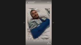 David Beckham sur un lit d'hôpital, le 27 janvier 2025