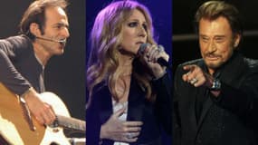 Jean-Jacques Goldman, Céline Dion et Johnny Hallyday