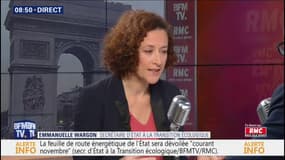 Emmanuelle Wargon assume que "la hausse des taxes sur les carburants est une stratégie globale de lutte contre le réchauffement climatique"