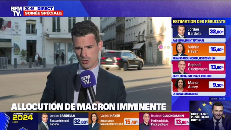 Emmanuel Macron a consulté Gérard Larcher après les résultats des européennes