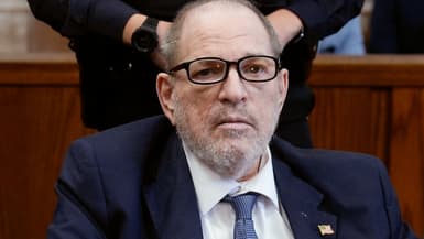 Le producteur de films américain en disgrâce Harvey Weinstein assiste à une audience au tribunal pénal de Manhattan à New York le 18 septembre 2024. 