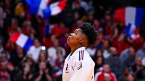 La judokate française Audrey Tcheuméo au Paris Grand Slam, 4 février 2024