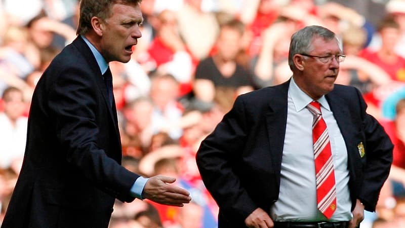 David Moyes et Alex Ferguson