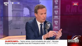 Nicolas Dupont-Aignan: "Je serai très heureux de ne pas être candidat si le pays allait bien et qu'il y avait un bon président"