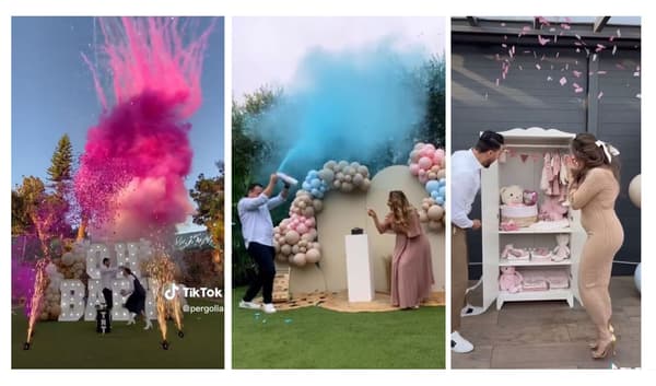Fumigènes, ballons... Des couples du monde entier succombent à la mode de la "gender reveal party".