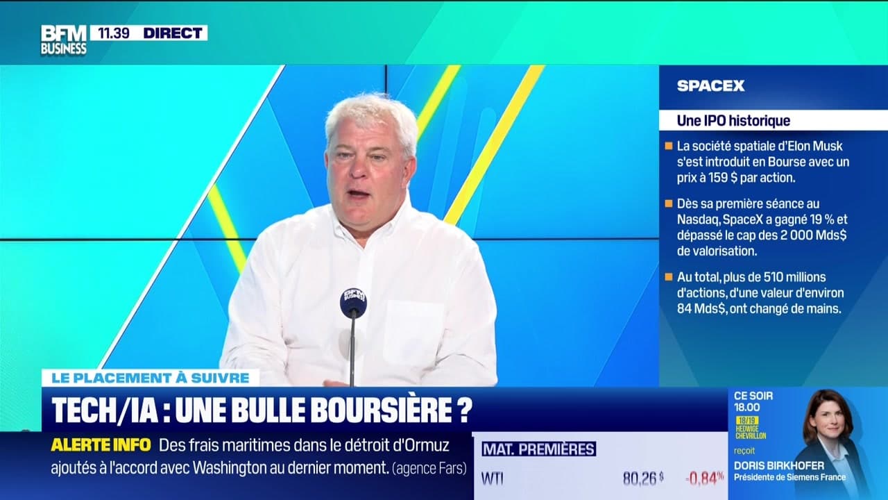 Le placement à suivre : Tech/IA, une bulle boursière - 15/06