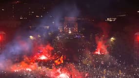Les supporters de la Roma pour la présentation de Dybala