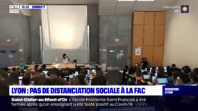 Lyon: la distanciation sociale difficile à appliquer à l'université
