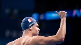 Léon Marchand le 31 juillet 2024