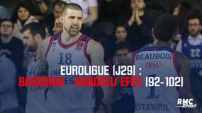 Résumé : Baskonia - Anadolu Efes (92-102) - Euroligue