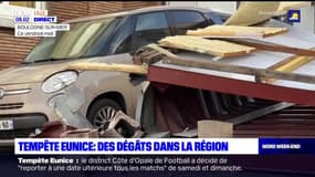 Tempête Eunice: 8 blessés graves et d'importants dégâts matériels dans la région