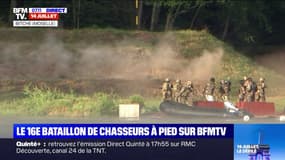 BFMTV en immersion avec le 16e bataillon de chasseurs à pied, lors d'un exercice en zodiac à Bitche en Moselle