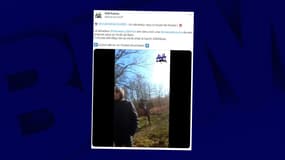 Le sénateur Daniel Salmon dans l'Aisne lors d'une chasse à courre.