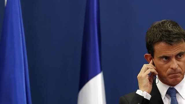 Manuel Valls lors de sa visite en Palestine, en mai dernier.