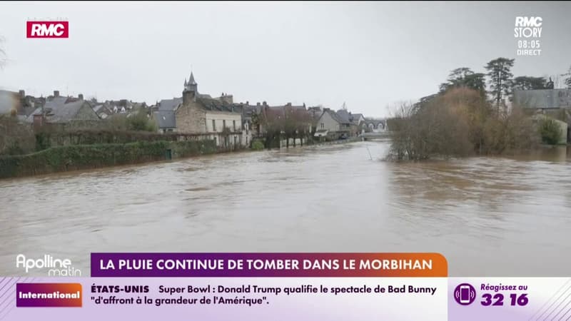 La pluie continue de tomber dans le Morbihan
