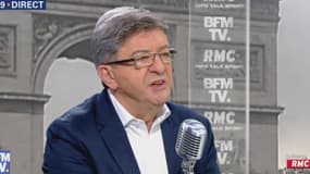 Jean-Luc Mélenchon, invité de BFMTV-RMC.