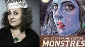 La dessinatrice Emil Ferris et la couverture de Moi, ce que j'aime, c'est les monstres