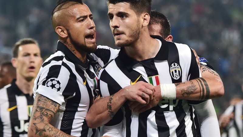 Arturo Vidal et Alvaro Morata