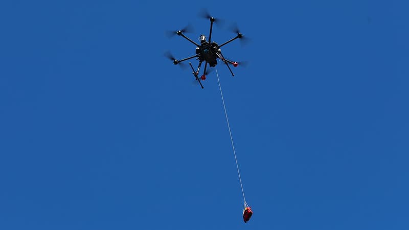 Un drone médical exploité par l'entreprise suédoise Everdrone