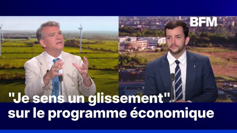 Arnaud Montebourg interroge Jean-Philippe Tanguy, député RN, sur le programme économique du RN