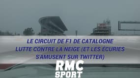Le circuit de F1 de Catalogne lutte contre la neige (et les écuries s'amusent sur Twitter)