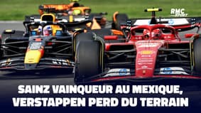 F1 : Sainz s'impose au Mexique, Verstappen perd du terrain