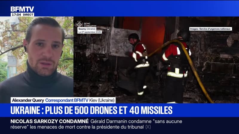 Frappes russes en Ukraine: plus de 500 drones et 40 missiles ont Ã©tÃ© lancÃ©s contre Kiev