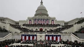 Devant plus de 600.000 personnes à Washington, Barack Obama a inauguré hier son second mandat en appelant de ses voeux la construction d'une Amérique plus tolérante et ouverte et en se fixant un ambitieux programme de réformes. /Photo prise le 21 janvier