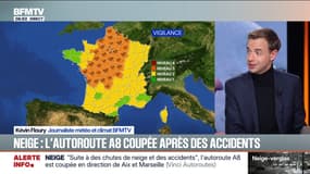 Neige-verglas: l'A8 coupée en direction de Aix et Marseille après des accidents