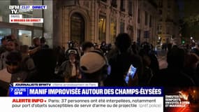 Manifestation après la mort de Nahel: sur les Champs-Élysées, la situation est sous contrôle
