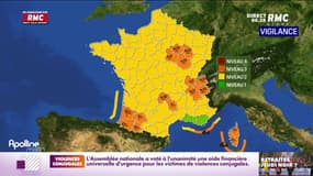 17 départements en vigilance orange