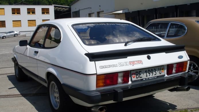 La Capri troisième génération accueille un moteur V6 2.8 Cologne de 163ch. La Capri troisième génération accueille un moteur V6 2.8 Cologne de 163ch.