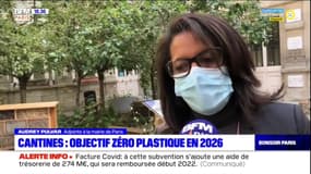 Fin du plastique dans les cantines de Paris en 2026: "nous allons plus loin que les objectifs de la loi [Egalim]"; assure Audrey Pulvar, adjointe à la mairie de Paris