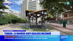 Villeurbanne: le manège contre les dealers a été incendié
