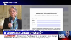 Élisabeth Borne: "L'attestation est obligatoire à partir d'aujourd'hui midi"