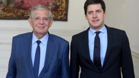Jacques Mézard, ministre de la Cohésion des territoires, et Julien Denormandie, secrétaire d'Etat à la Cohésion des territoires.