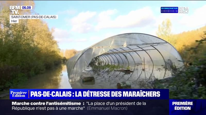 Inondations dans le Pas-de-Calais: la détresse des maraîchers sinistrés