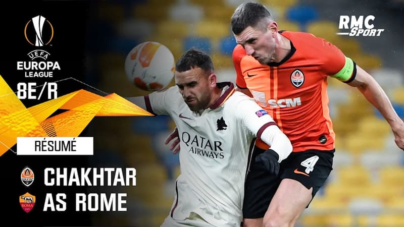 Résumé : Chakhtar 1-2 AS Rome (Q) - Ligue Europa 8e de finale retour