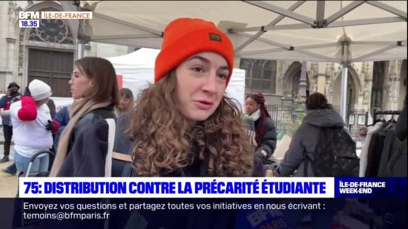 Précarité étudiante: 1300 paniers distribués à des étudiants dans le besoin à Paris