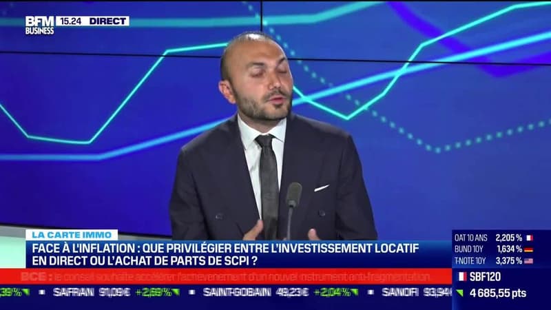 Raphaël Oziel (La Boutique des placements) : Face à l'inflation que privilégier entre l'investissement locatif en direct ou l'achat de parts de SCPI ? - 15/06