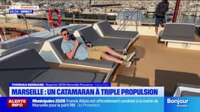 Marseille : un catamaran à triple propulsion 