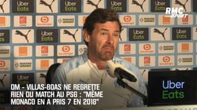 OM-Villas-Boas ne regrette rien face au PSG : "Monaco en a pris sept en 2018"