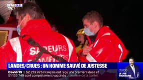 Inondations dans les Landes: un septuagénaire sauvé de justesse par les pompiers