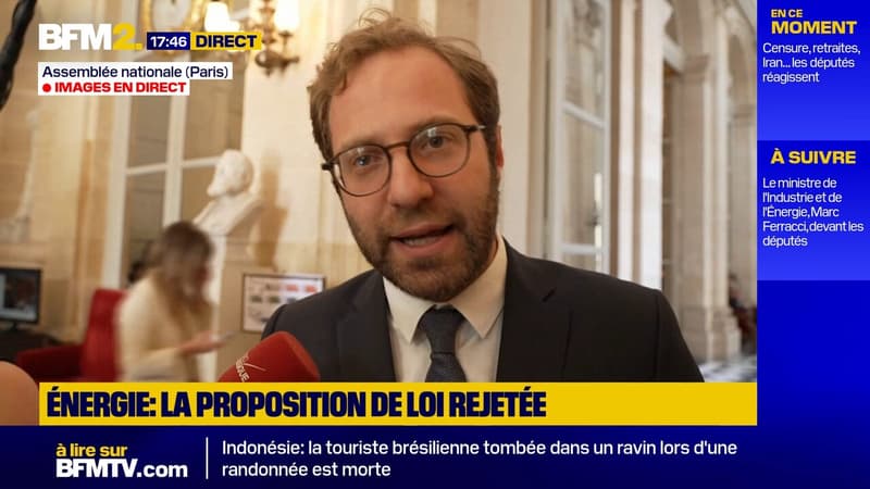 Programmation énergétique: le rapporteur Antoine Armand explique pourquoi il a rejeté le texte