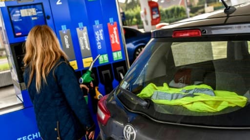Dans une station-service du Nord le 4 novembre 2018