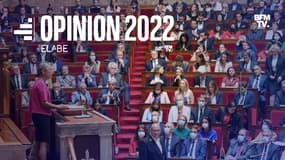 Élisabeth Borne lors de son discours de politique générale, le 6 juillet 2022 à l'Assemblée nationale.